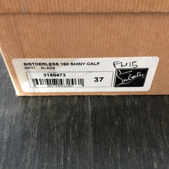 Authentic Christian Louboutin Sistoerless 150 Shiny Calf - Picture 3 of 9